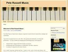 Tablet Screenshot of peterussellmusic.com